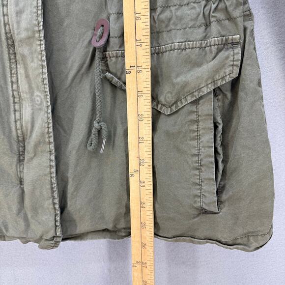 Levi Strauss & Co Jacket Women's M Olive Green Lightweight Stand Collar Military - Picture 11 of 12
